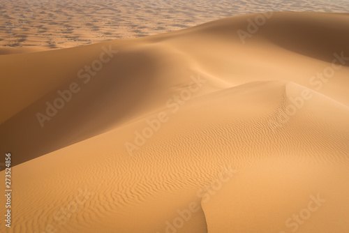 Sand dunes in the Sahara Desert  Merzouga  Morocco