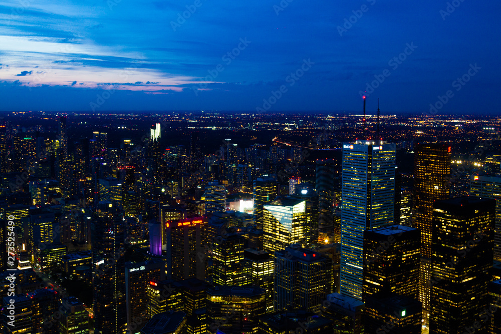 Naklejka premium Downtown Toronto from CN Tower