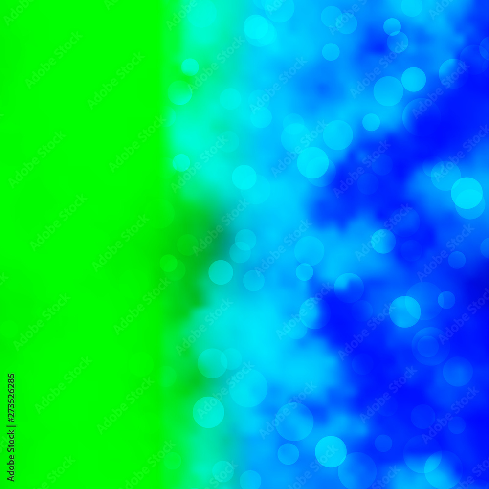 Light Blue, Green vector background with circles. Light Blue, Green vector background with circles.
