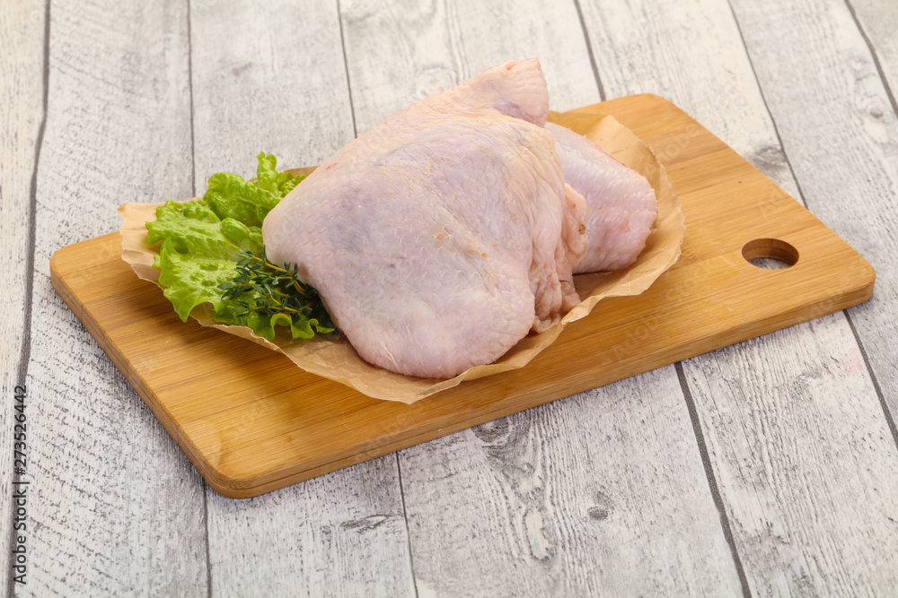 Raw chicken hip Raw chicken hip