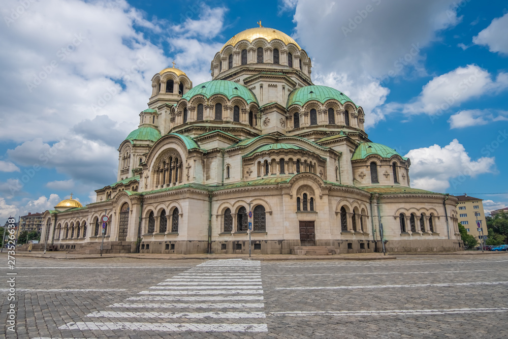 St. Alexander Nevsky Cathedral, 1882-1912, neo-byzantine style, Bulgarian Orthodox, Sofia, Bulgaria.