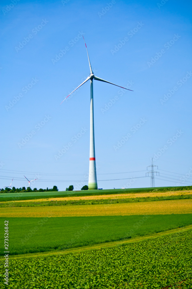 A wind turbine on a field in Bavaria, Germany A wind turbine on a field in Bavaria, Germany