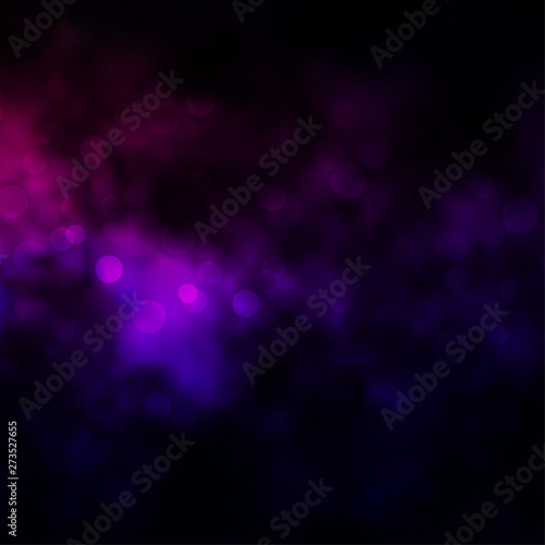 Dark Purple, Pink vector layout with circles.