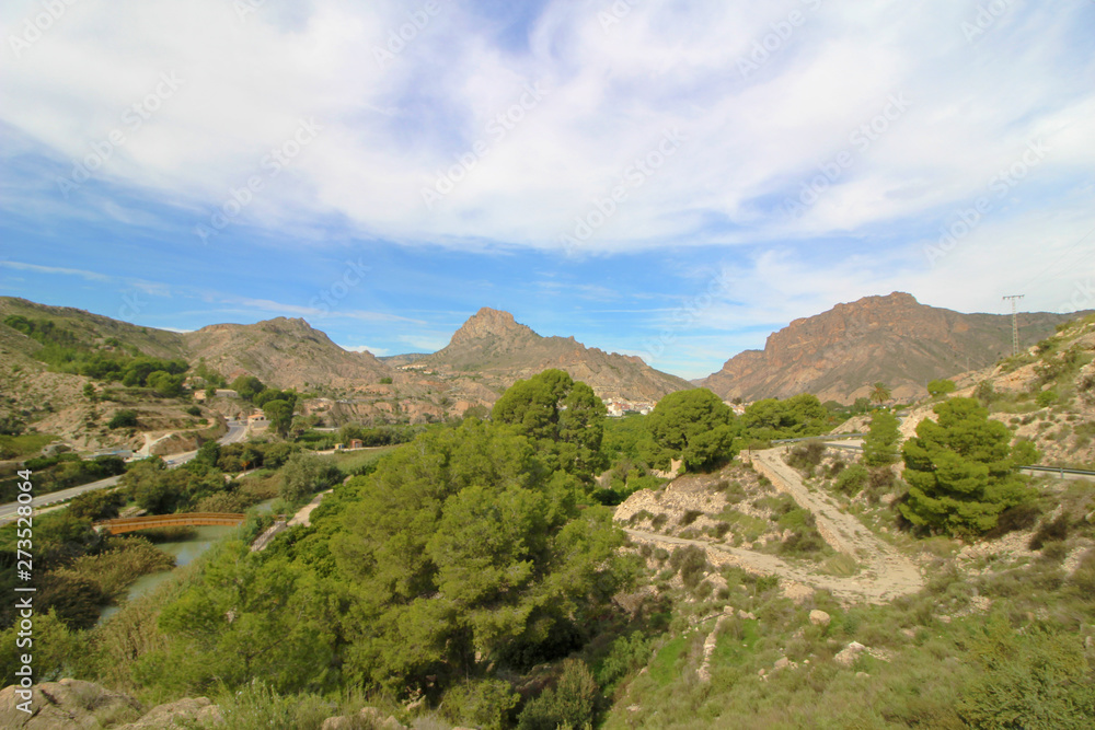 Paseo Río Segura en Ojós, Murcia, España