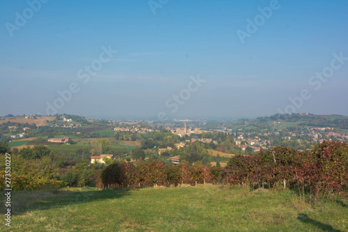 Panorama sulle colline di Castelvetro di Modena