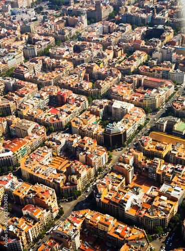 Residential area of Barcelona in Spain