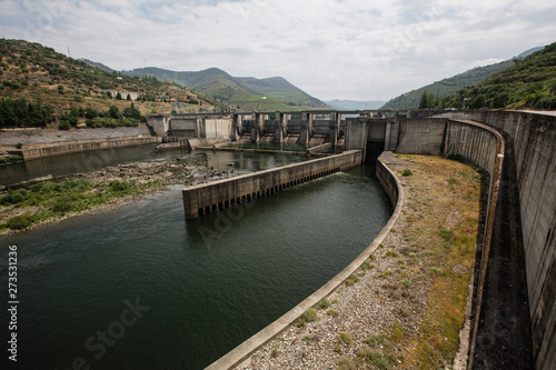 Hydroelectric station in the mountains.