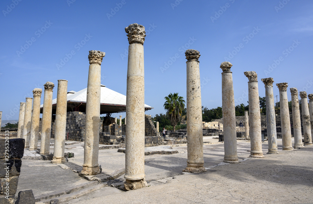 Roman ruins of Beit Shean in Israel