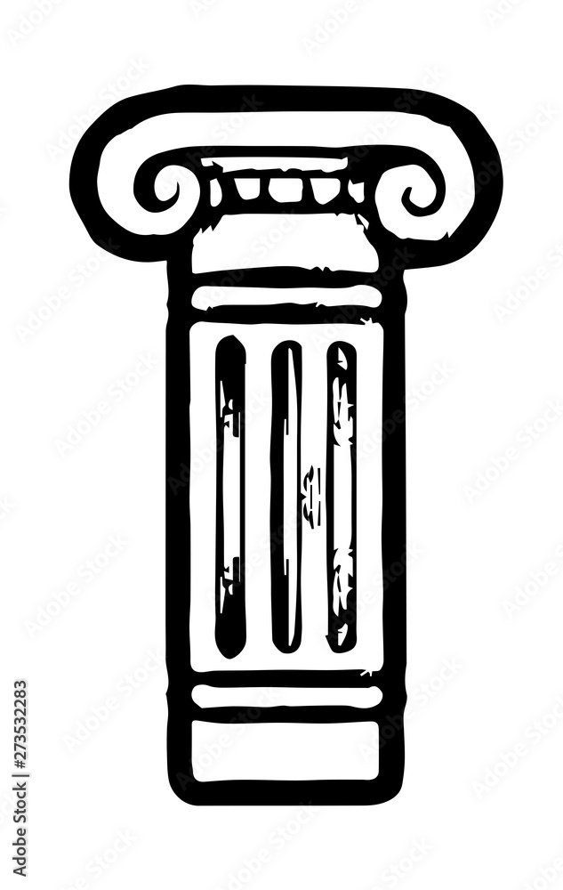 isolated column white icon Ionic order isolated column white icon Ionic order
