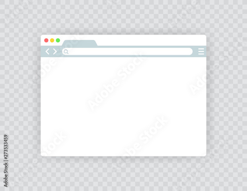 Browser window.Web browser in flat style. Window concept internet browser. Mockup screen design. Vector illustration concept.