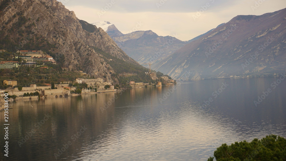The city of Limone sul Garda - one of the most beautiful cities on the Italian lake.