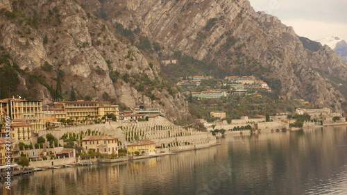 The city of Limone sul Garda - one of the most beautiful cities on the Italian lake. © centryfuga