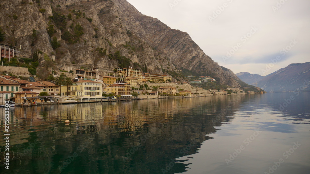 The city of Limone sul Garda - one of the most beautiful cities on the Italian lake