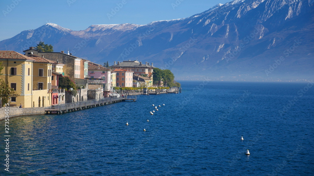 The city of Gargnano - one of the most beautiful cities on the Italian lake.