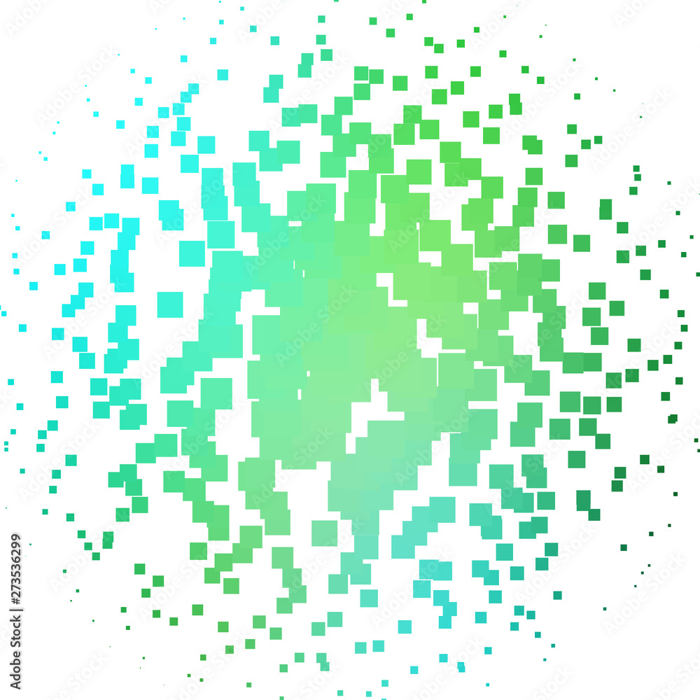 Fototapeta premium Light Blue, Green vector background in polygonal style.