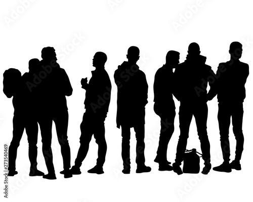 Big crowds people on white background