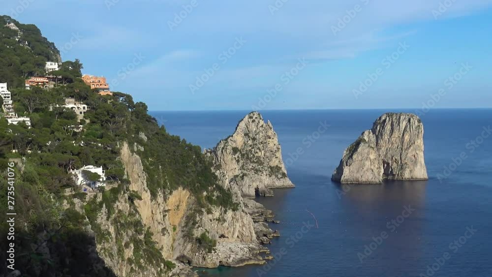 Italy, Capri, view of the Faraglioni, zoom in Italy, Capri, view of the Faraglioni, zoom in
