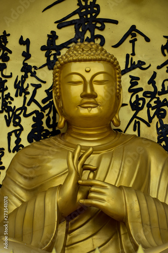 Buddha statue from World Peace Pagoda in Pokhara, Nepal