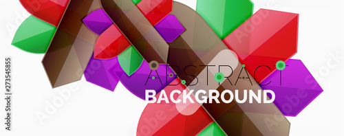 Abstract color lines dynamic background, modern material design style