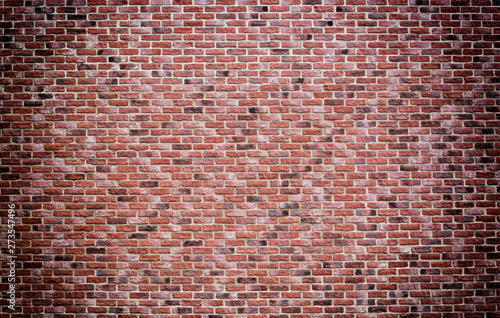 Vintage pink, black and red brick wall background texture. Architecture grunge detail abstract theme. Home, office or loft design backdrop style.