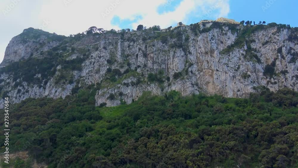 Italy, Capri, panoramic views from the boat during the tour of the island. Italy, Capri, panoramic views from the boat during the tour of the island.