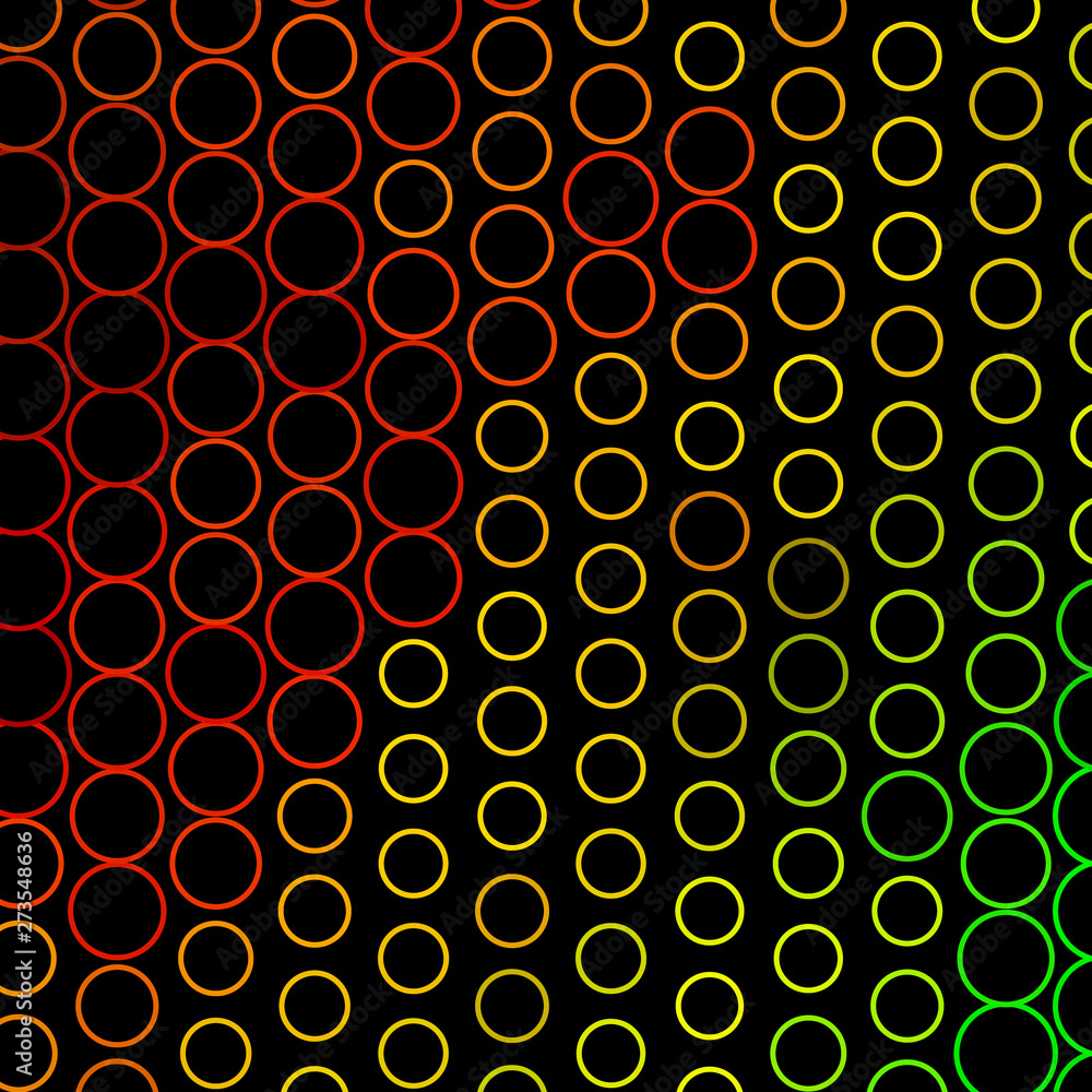 Dark Green, Yellow vector backdrop with circles. Dark Green, Yellow vector backdrop with circles.