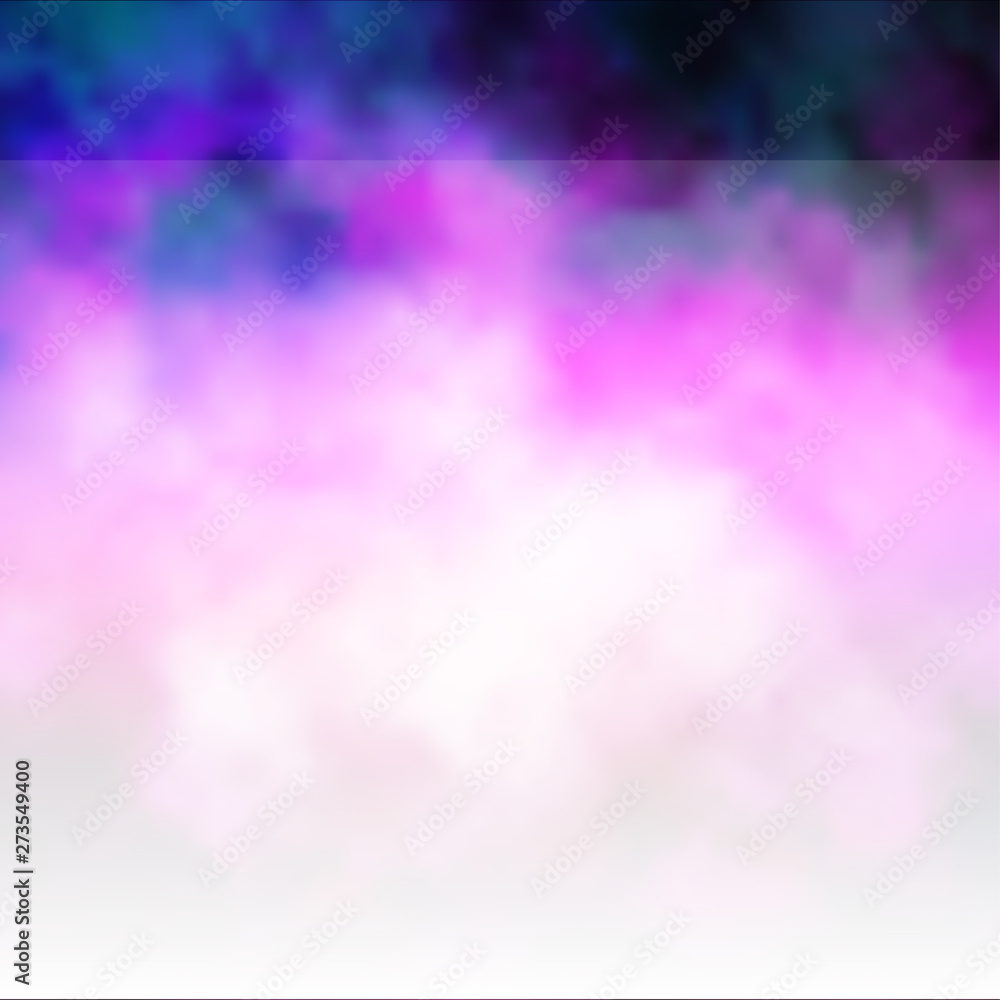 Naklejka premium Dark Purple, Pink vector pattern with clouds.