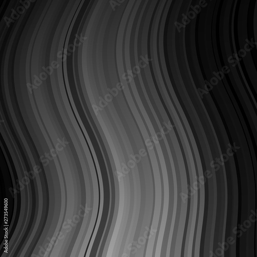 Dark Gray vector pattern with curves. © Guskova