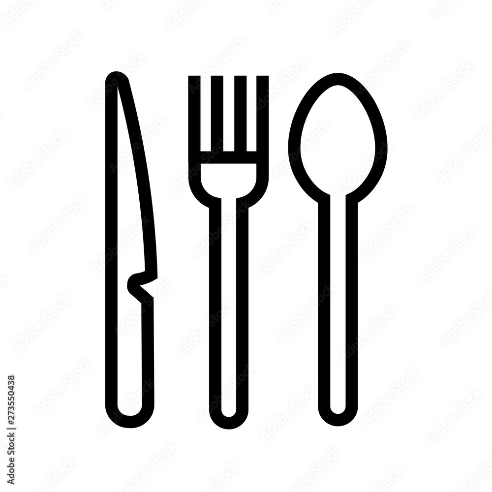 Eating Utensils Icon Vector Eating Utensils Icon Vector