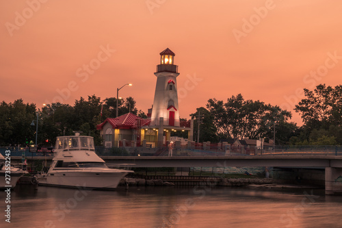 Sunset over Port Credit, Mississauga, ON, Canada photo