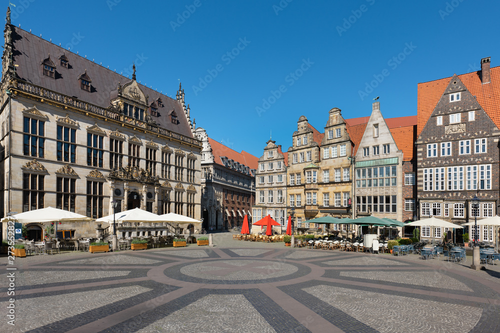 The Bremen Market Square (German: Bremer Marktplatz), Germany, is situated in the centre of the city.