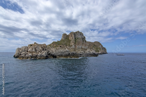 Coastal landscape sea view with islands Santa Ponsa Mallorca