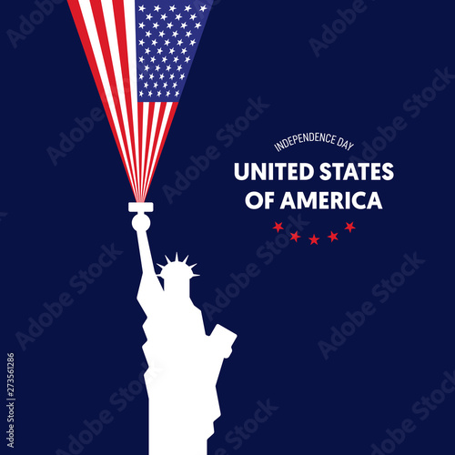Independence day of USA. Forth of July concept poster background