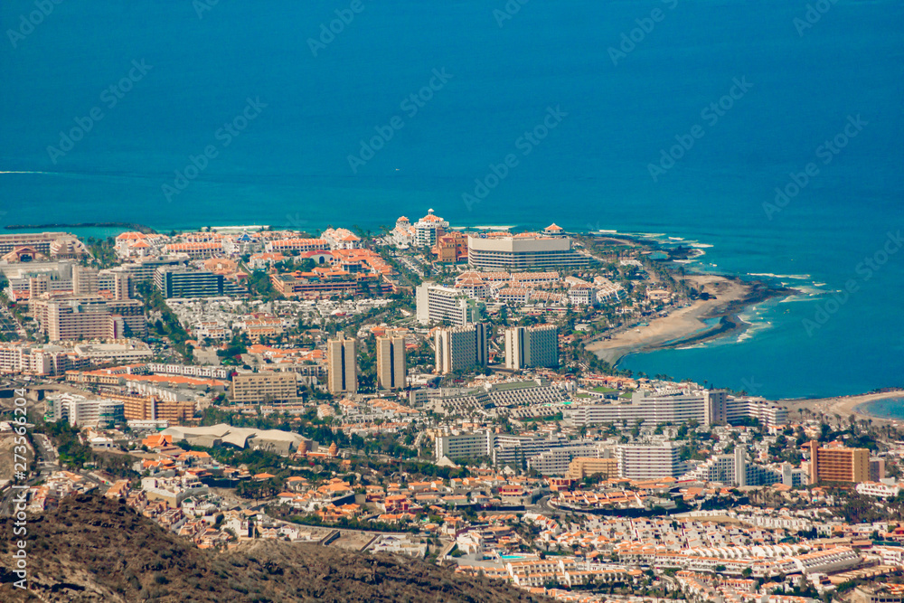 Aerial view of Santa Cruz de Tenerife. Canary islands, Spain