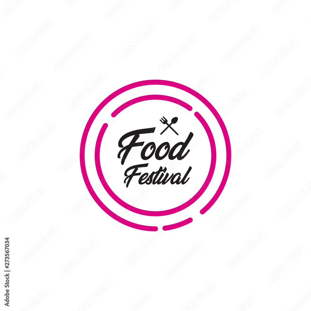 Food Festival Logo Vector Template Design Illustration Food Festival Logo Vector Template Design Illustration
