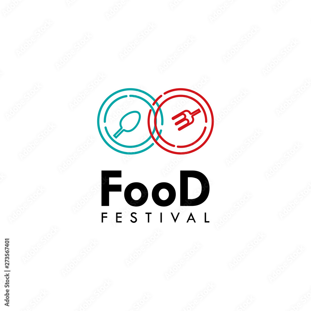 Food Festival Logo Vector Template Design Illustration Food Festival Logo Vector Template Design Illustration
