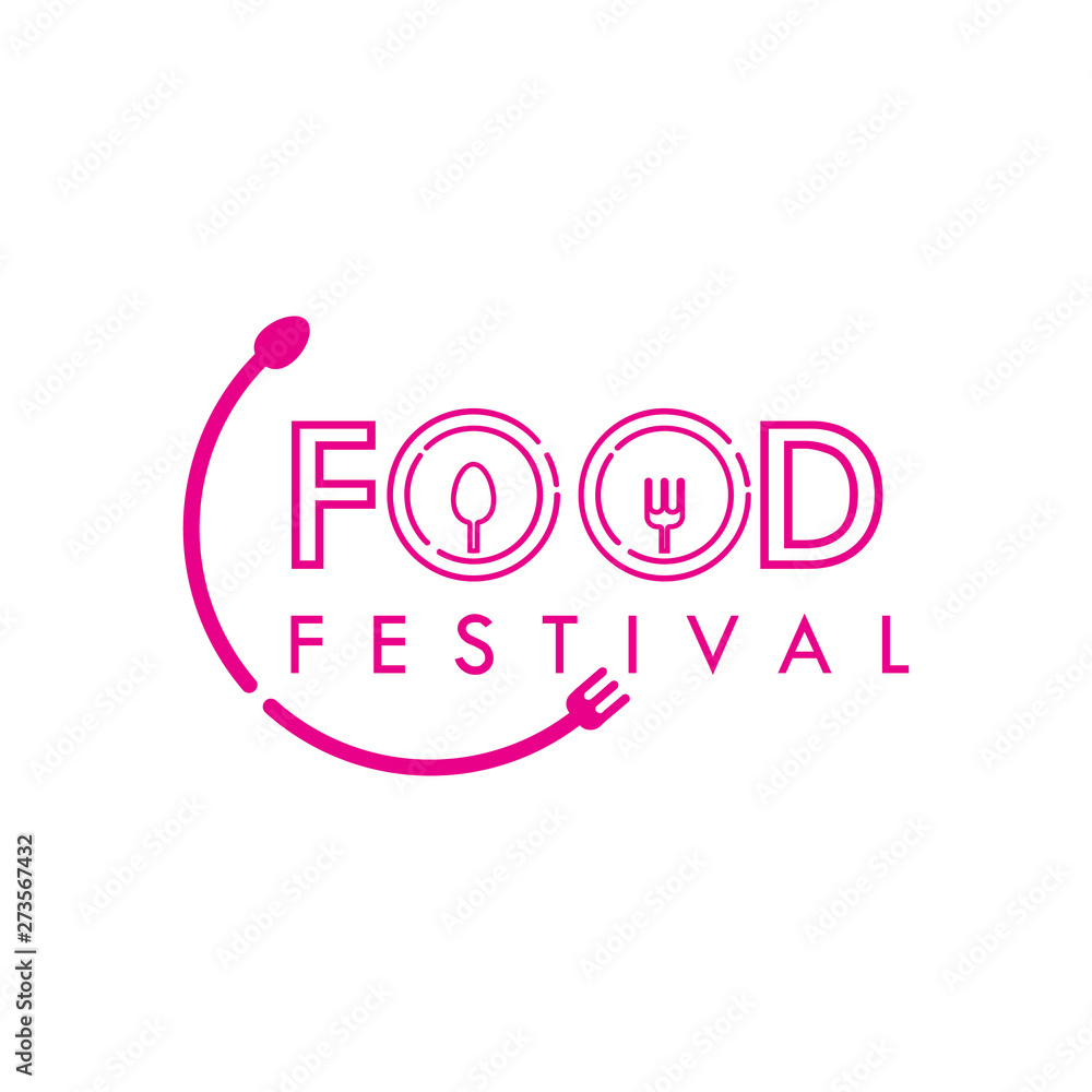 Food Festival Logo Vector Template Design Illustration Food Festival Logo Vector Template Design Illustration