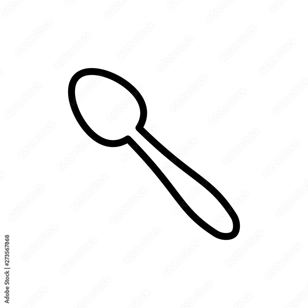 Spoon icon vector Spoon icon vector