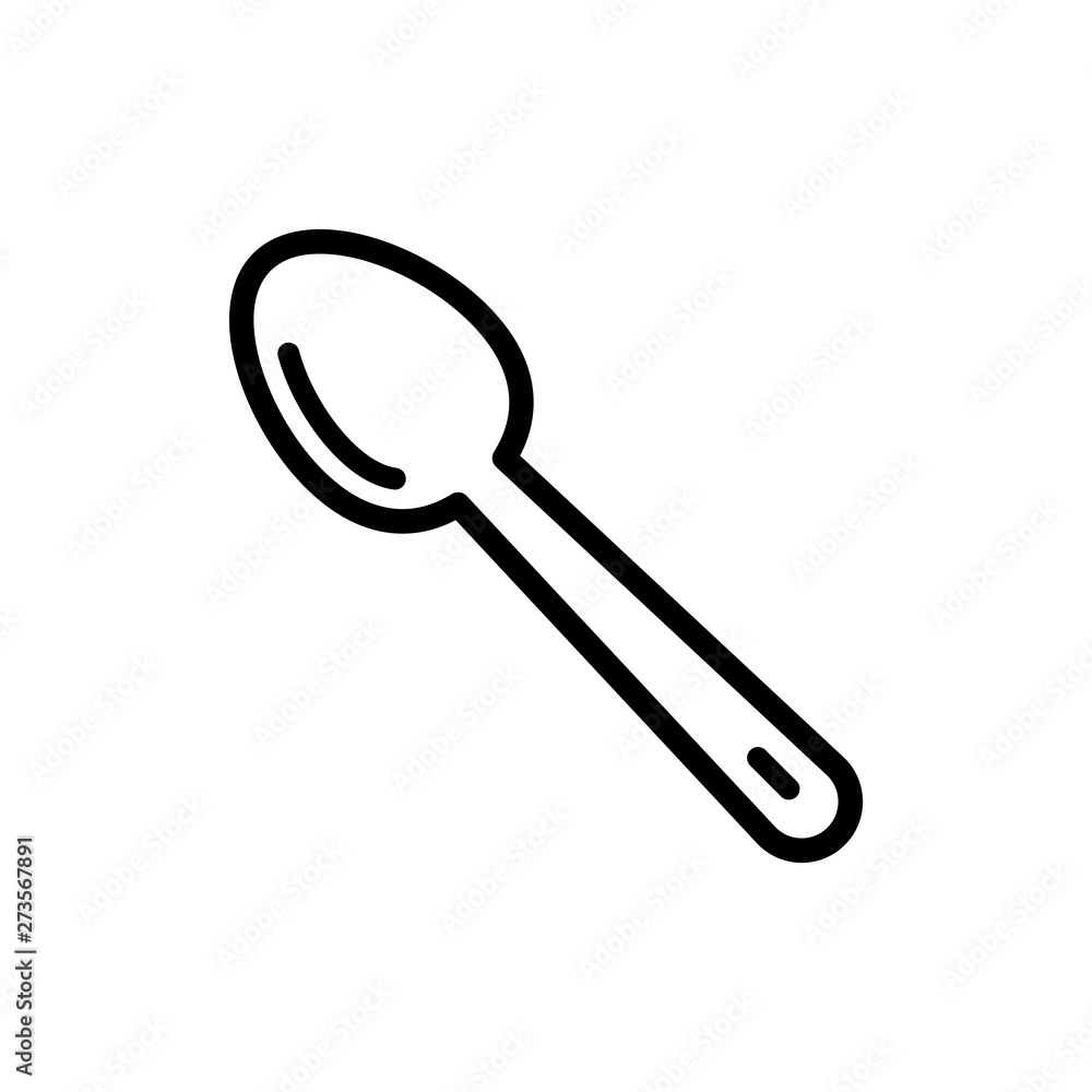 Spoon icon vector Spoon icon vector