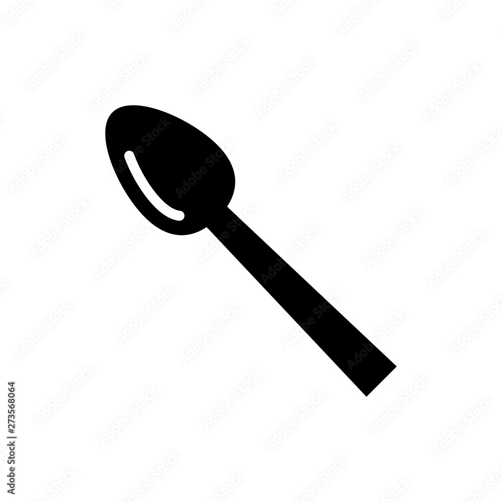 Spoon icon vector Spoon icon vector