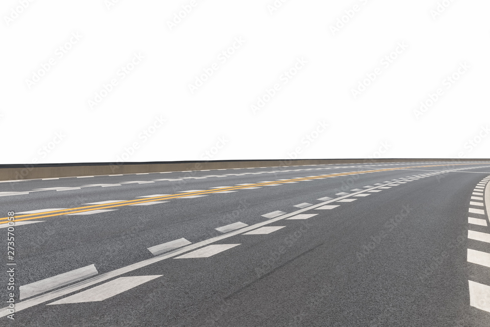 modern road surface isolated