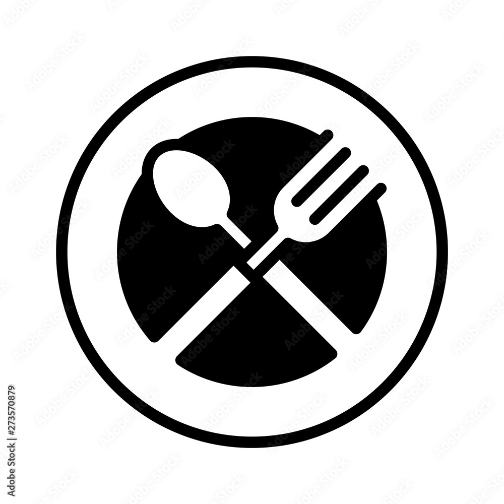 Spoon and fork icon Spoon and fork icon