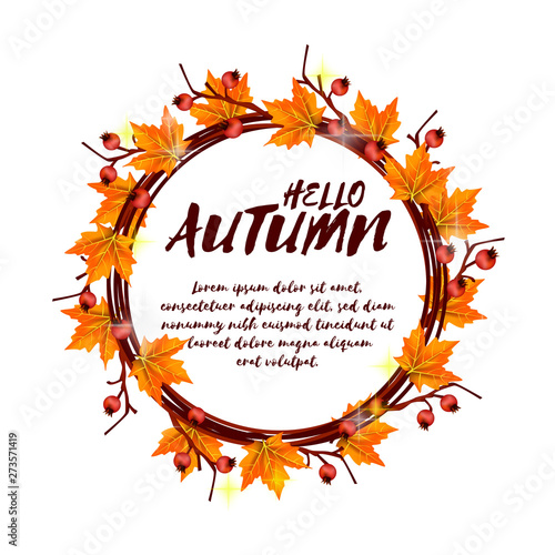 hello leaves autumn berry wreaths