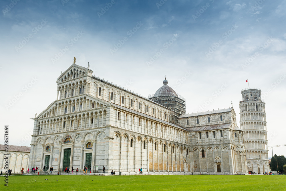 Pisa cathedral and tower in Italy