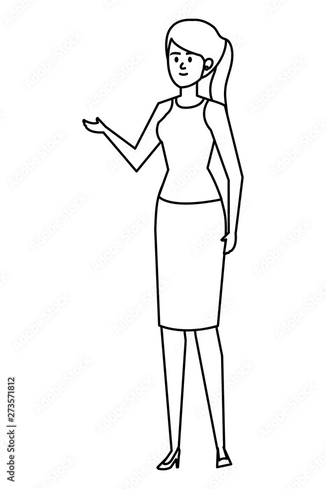 beautiful young woman avatar character beautiful young woman avatar character