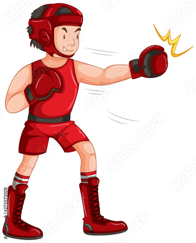 A male boxing charater