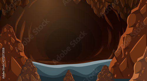 A nature cave background