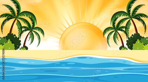 A simple beach scene