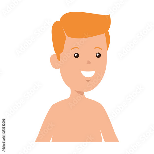 young boy shirtless avatar character