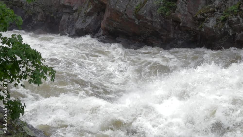 Imatrankoski is a rapid on the Vuoksi River in Imatra, Finland. Slow motion 120 fps. Imatrankoski is a rapid on the Vuoksi River in Imatra, Finland. Slow motion 120 fps.